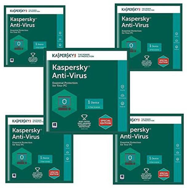 Kaspersky Anti-virus 5 User 1 Year (Renewal)
