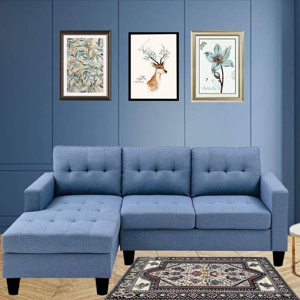 Brickwud Texaso LHS L Shape Fabric 4 Seater Sofa