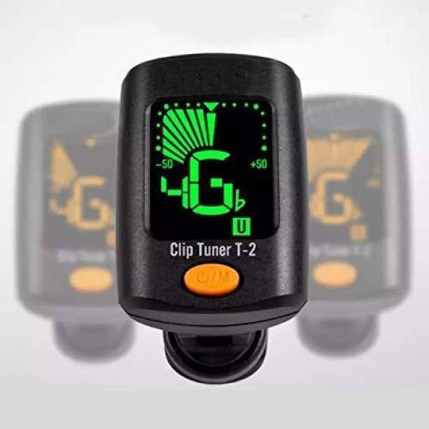 TechBlaze Digital Guitar Tuner with five Picks, Digital Calibration Tuner with LCD Display for Guitar Easy to Use Highly Accurate Clip-on Electronic Tuner Specialized for Acoustic and Electric Guitar Automatic Digital Tuner