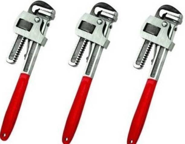 havish Set of 3 (10"12"14") Single Sided Pipe Wrench (Pack of 3) ANT Single Sided Pipe Wrench