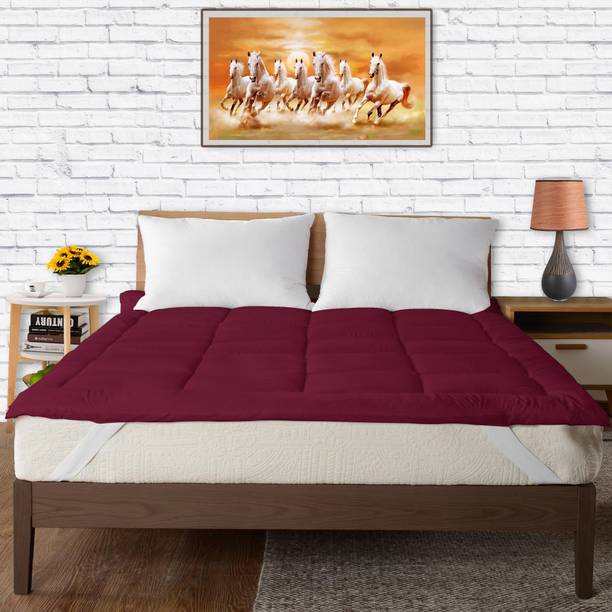 CRAZY WORLD Mattress Topper Double, King Size Breathable, Stretchable, Waterproof Mattress Cover