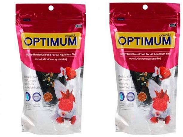 Optimum OPTIMUM Fish Food 100gms Pack of 2 Shrimp 0.2 kg (2x0.1 kg) Dry Adult, New Born, Senior, Young Fish Food