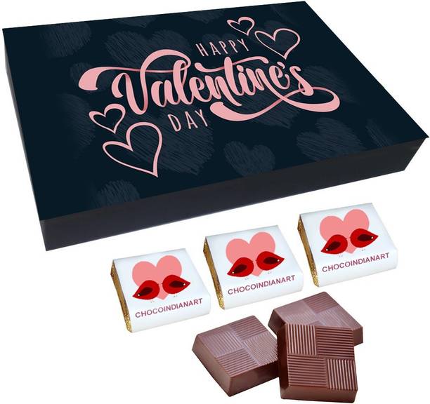 CHOCOINDIANART Sweet, Happy Valentine's Day, 12 Chocolate GiftS Box, Truffles