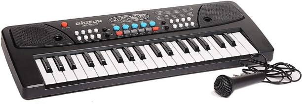 Devta 37 Key Piano Keyboard Toy for Kids with Mic Dc Power Option Recording Charger not Included Best Birthday Gift for Boys and Girls Musical Instruments Keyboard Music Latest Piano Analog Portable Keyboard