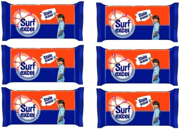 Surf excel Stain Remover (Pack of 06) Detergent Bar