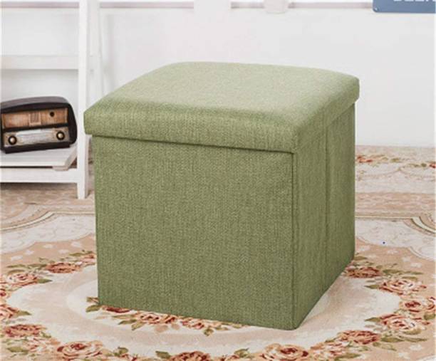Kashtabhanjan enterprise Foldable Storage Ottoman Footrest Toy Box Coffee Table Stool Cum Sitting Stool Basket Cubes Organizer Containers with Lid Living & Bedroom Stool