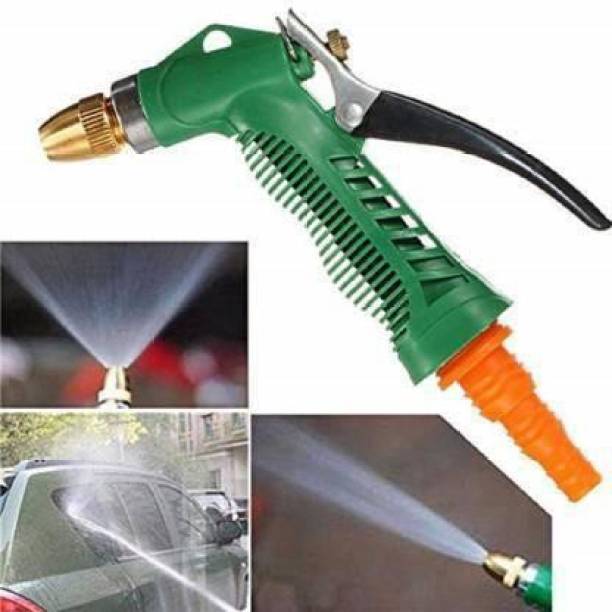 DEVGANGA High Pressure Brass Hose Nozzle Adjustable Water Spray gun for car Motorbike And Any Vehicle Cleaning , For Gardening, For Washing , Forced Pichkari , With Best Quality with Hose Clamp High Pressure Washer Water Spray Gun High Pressure Washer Spray Gun 1 L Hose-end Sprayer