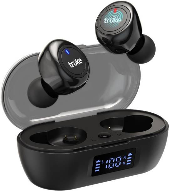 truke Fit1+ with 48Hrs Playtime | 10mm drivers with AAC codec | Low Latency Mode Bluetooth Headset
