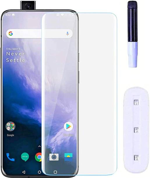 VZZR Tempered Glass Guard for OnePlus 7 Pro, OnePlus 7T Pro UV Tempered Glass