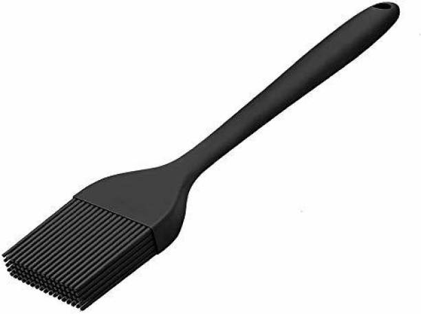 Baskety Kitchen Silicone Cooking Brush, 9 Inch Black Silicone Flat Pastry Brush