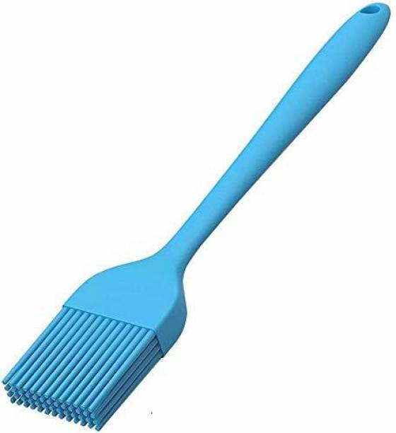 Baskety Kitchen Silicone Cooking Brush, 9 Inch Blue Silicone Flat Pastry Brush