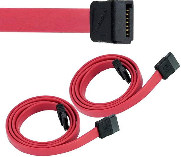 sheikh industries SAS Cable 0.61 m pack of 2 Straight SATA III Data Cable (61cm)