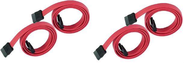 sheikh industries SAS Cable 0.61 m pack of 4 Straight SATA III Data Cable (61cm)