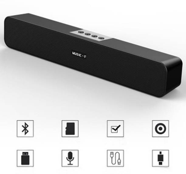 ENMORA 14-inch Wireless Speaker Desktop Sound Box Speaker Support Memory Card, U Disk, AUX, BT Home Portable Speaker RT_ 475 20 W Bluetooth Soundbar