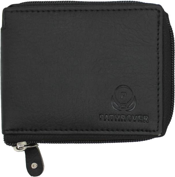 PATHROVER Men Casual Black Artificial Leather Wallet