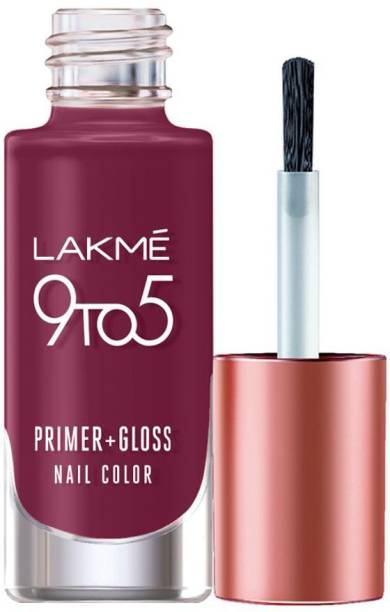 Lakmé 9to5 Primer + Gloss Nail Colour, Desert Rose Desert Rose
