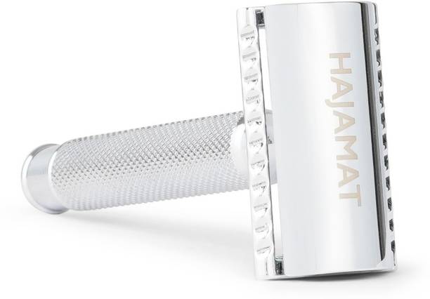 Hajamat Scythe Double Edge Safety Razor| Stainless Steel 304 | Chrome Finish | Closed Comb Shaving Razor, Men & Women