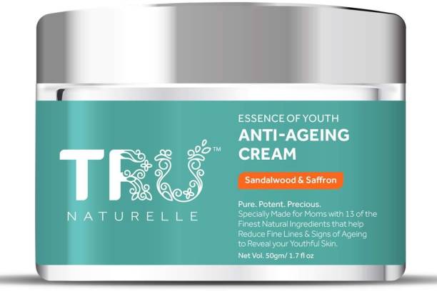 TRU NATURELLE Anti Aging Cream For Women with Sandalwood, Saffron, Turmeric & Rose |