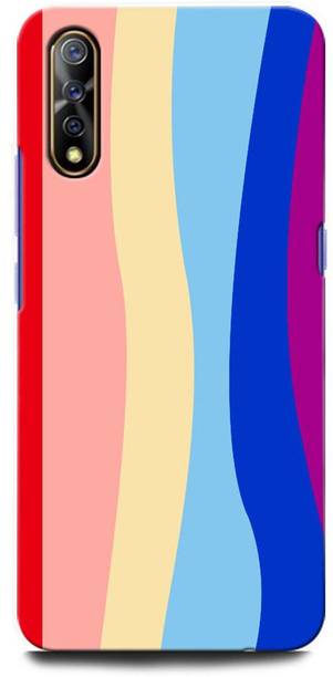 INTELLIZE Back Cover for ViVO S1 1907/PD1913F_EX RAINBOW, ABSTRACT, COLORFULL, PAINTING, STRIPES