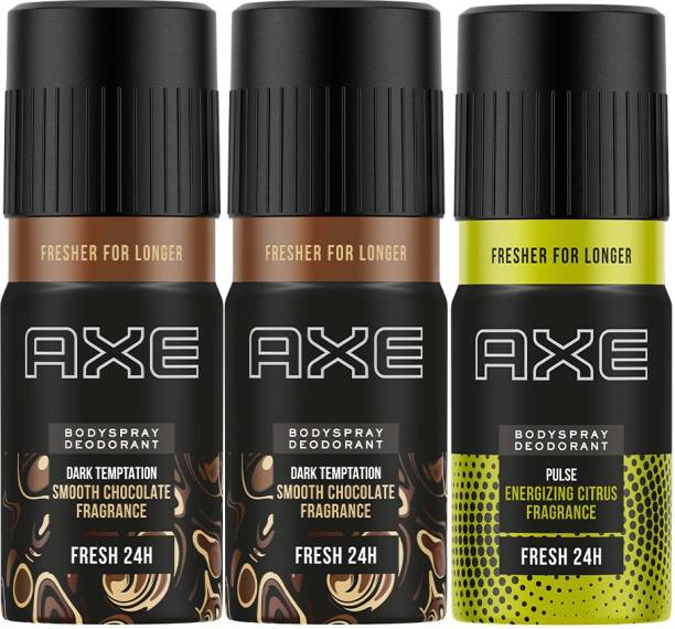 AXE Dark Temptation 150 ml (Pack of 2) and Pulse 150 ml Deodorant