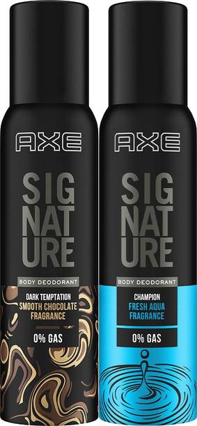 AXE Signature Dark Temptation & Champion Men's Deodorant, 308ml Twin pack Deodorants Perfume Body Spray  -  For Men