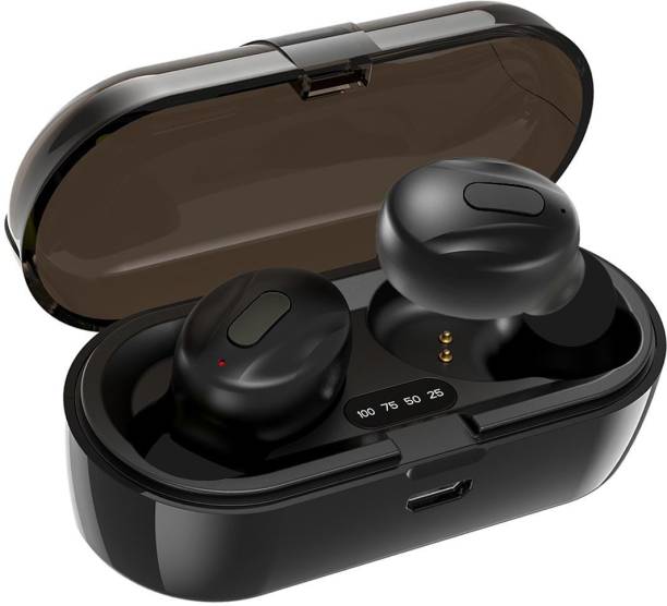 WeCool Moonwalk Mini in ear Bluetooth Earbuds with 16 hours playtime and Battery indicator charging case bluetooth Headsets with mic Bluetooth Headset