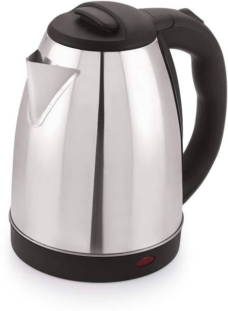 JRS TRADERS Electric Kettle-Tea and Coffee Boiler/Milk Boiler/Water Boiler Electric Kettle (2 L, Silver, Black) Electric Kettle