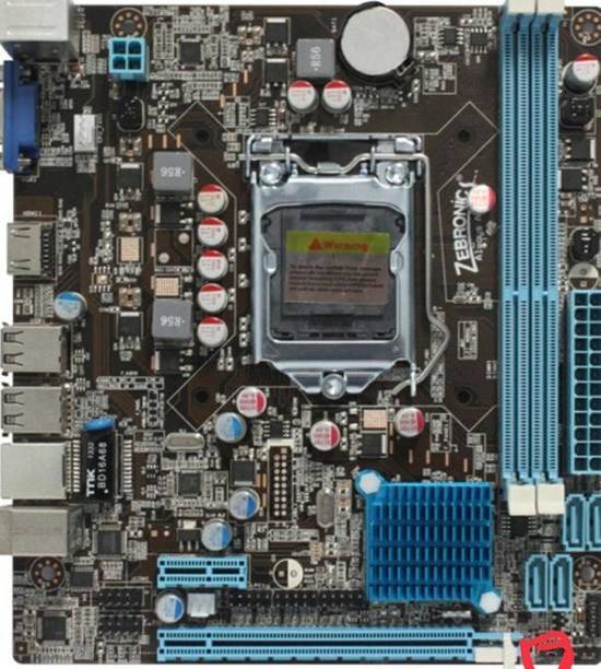 ZEBRONICS ZEB -H61 LGA 1155Socket Micro-ATX Intel H61 Chipset DDR3 Motherboard for Desktop, Workstation