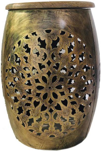 monika art Iron Metal T-Light Beautiful Stool Home décor/Floor Decor/Table Decor/Decoration Living & Bedroom Stool