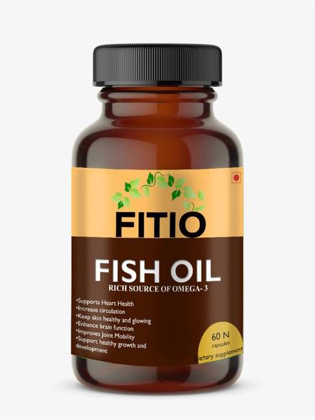 FITIO Omega-3 Fish Oil Triple Strength|High Strength DHA EPA Supplement Premium