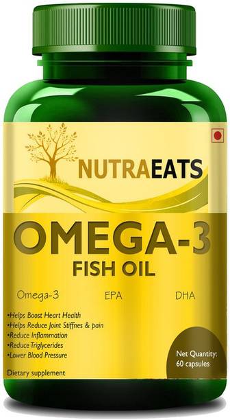 NutraEats Nutrition Fish Oil (Triple Strength) With 1000Mg Omega 3 (600Mg Epa, 400Mg Dha)B