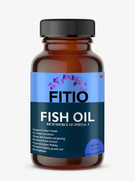 FITIO Fish Oil (Triple Strength) With 1000Mg Omega 3 (600Mg Epa, 400Mg Dha)Premium
