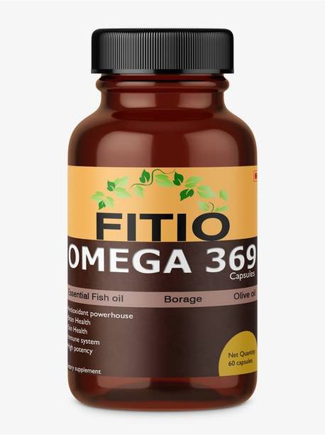FITIO Fish Oil (Triple Strength) With Omega 369, Omega 3 (600Mg Epa 400Mg Dha) Ultra