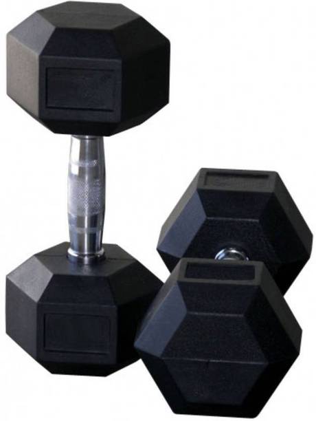 Sportsistic Sports HEXA (5KG * 2pcs = 10kg) Fixed Weight Dumbbell (10 Kg) Fixed Weight Dumbbell