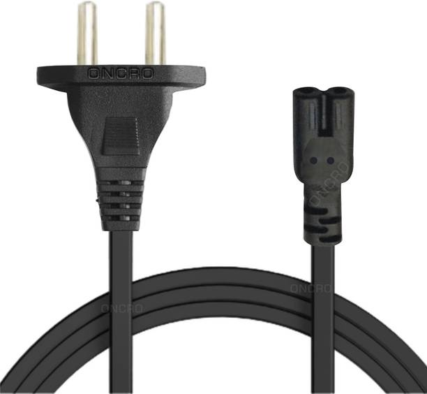 ONCRO TV-out Cable thick plug 2 pin power cable, power cable cord 2 pin, power cable for laptop 2 pin, 2 pin power cord for Network cables, Laptop,TV-out, gaming device, radio and similar