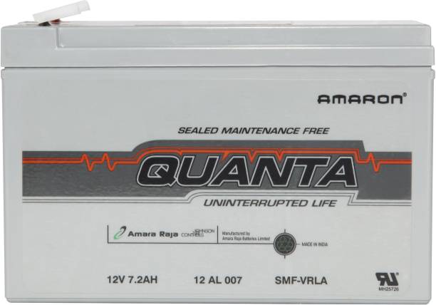 Amron 12V 7AH SMF Battery for Use in Any UPS/ Solar/ Mini Inverter and More Instruments 7 Ah Battery for Car