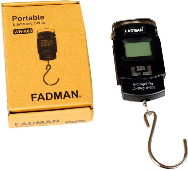FADMAN Mini Pocket 50 kg Hook Type Digital Led Screen Portable Luggage Weighing Scale Weighing Scale
