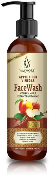WAYMORE Apple Cider Vinegar  200 ml For Skin Whitening, Pigmentation, Glowing, Acne Scars, ,for all skin types Face Wash