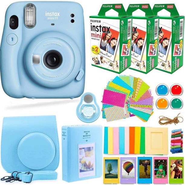 FUJIFILM Instax Mini 11 mini instax11 Camera with 10x6 instant film & Bundled accessories Instant Camera