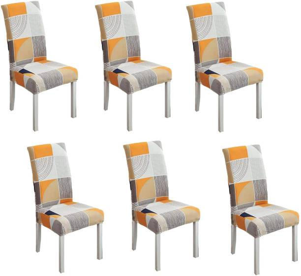 lukzer Polyester Geometric 1 Seater Chair Cover