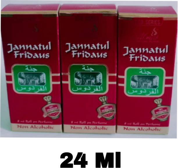 Almas Jannatul Firdous Pack Of 3 24ml Floral Attar