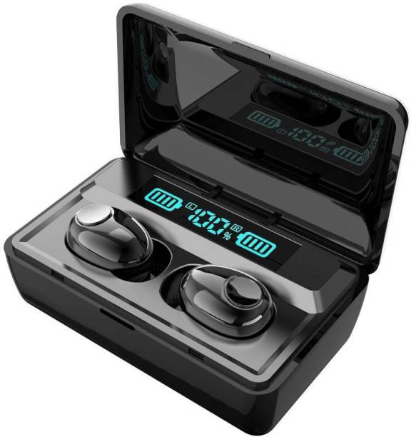 Grostar TF-T8 Wireless Earphone Mini Bluetooth 5.1Headphone Bluetooth Headset (Black, True Wireless) MP3 PLAYER MP3 Player