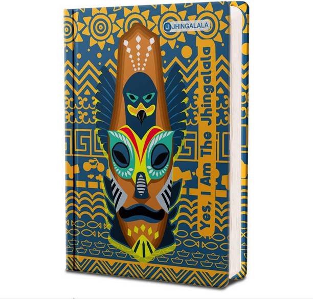 Jhingalala Totem Island Guardian Hard Bound Undated A5 Diary Notebook (20 X 14.5 CM, 80 GSM, 190 Ruled Perforated Pages) Diary for Writing, Gift for Friend, Personal Diary A5 Diary Ruled 190 Pages