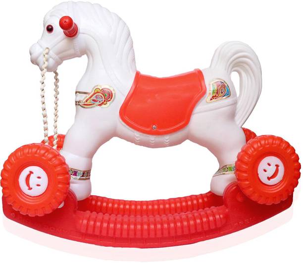 Soaring HORSE WITH ROCKING FUNCTION,AMAZING COLOR Rideons & Wagons Non Battery Operated Ride On