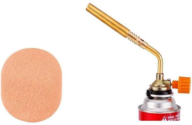 AVEU High Power Butane / LPG Gas Brazing Torch Butane Heat Gun / Torch. Handy Tool for Copper Pipe Welding + Cleansing Sponge Flambe Torch