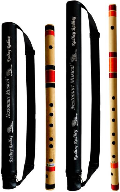 NEXTOMART Musical Combo Flutes C Natural 7 Hole (19 Inc...