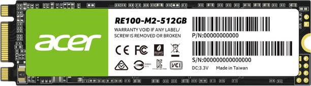 Acer RE100 M.2 512 GB Laptop Black M.2 Internal Solid S...