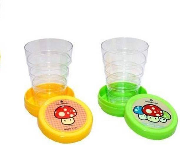 Spocco ®Glass for Travel, Outdoors (Standard Size, Multicolour) -Set of 2 - CX 14 Plastic Tumbler