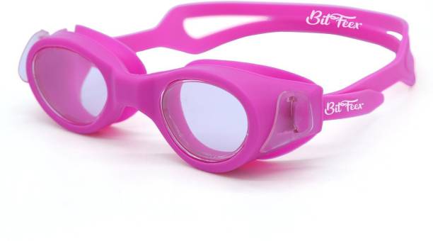 BitFeex Swimming Goggles Protection Case Kit- 1 PAIR Ear Adjustable- pink Swimming Goggles