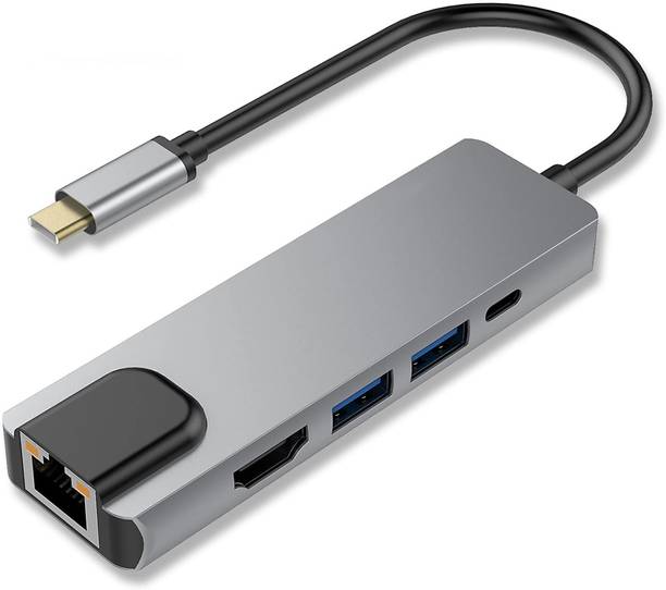 Kapa USB C Type HUB 5 in 1 Adapter, Multi Port Dongle T...
